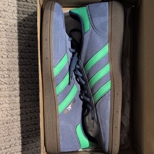 Adidas Men's Handball Spezial Blue and Green